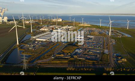 Datacenter in Eemshaven Netherlands Stock Photo