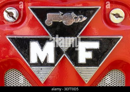 Massey Ferguson Tractor badge Stock Photo