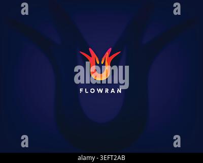 modern creative abstract gradient color logo design template Stock Vector