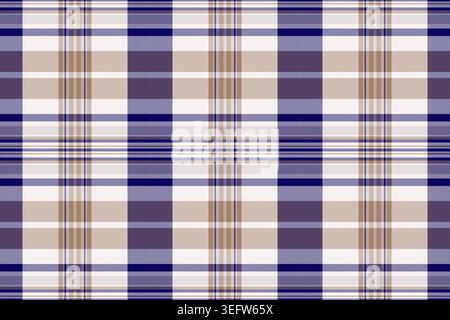 Post tartan pattern textile, old-fashioned background texture plaid. Dye seamless vector fabric check in white and orange colors palette. Stock Vector
