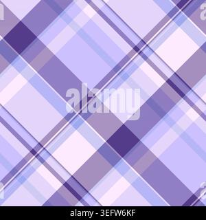 Tape check seamless texture, curtain background tartan vector. Image plaid pattern textile fabric in light and white colors palette. Stock Vector