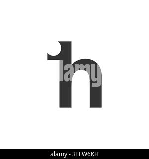 IH creative geometric initial based modern and minimal logo. Letter i h trendy fonts. Universal professional elegant techno vector design. Stock Vector