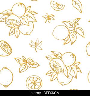 Lime seamless pattern. Watercolor hand-drawn citrus  Stock Photo