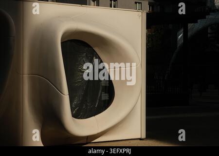 Abstract Sculptural Form Modern Architectural Detail Stock Photo