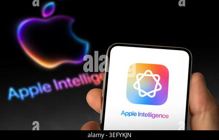 Apple Intelligence AI Stock Photo