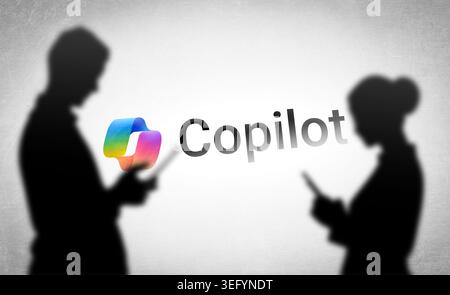 Copilot - AI Chatbot developed by Microsoft Stock Photo