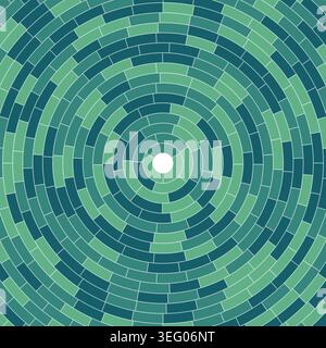 Segments centered. Abstract pattern. Solid cells in frame. Lightweight. Large padding. Vibrant vector illustration. Stock Vector