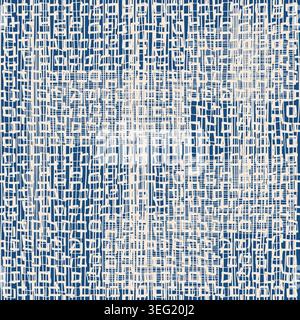 Modern seamless geometric pattern on mottled texture background.  Abstract background with hand drawn smearing random lines. Vector Stock Vector