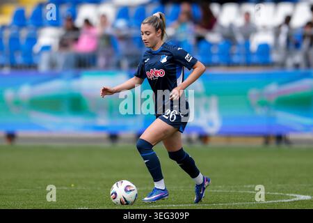Janna Grimm (TSG, 26), with the ball, cutout, full body, single image ...