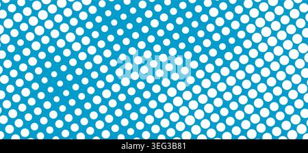 Halftone background blue . Hand drawn. Not AI, vector illustration. Stock Vector