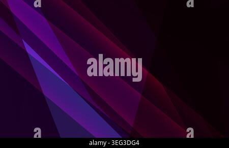Abstract purple and magenta polygon background with layered transparent forms and luminous gradients designed for contemporary branding, technology Stock Vector