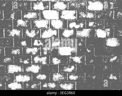 Grunge brick wall background . Not AI, vector illustration. Stock Vector