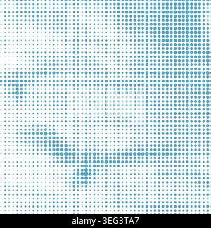 Abstract seagull halftone Not AI, vector illustration. Stock Vector