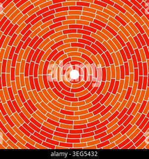 Segments centered. Simple solid cells. Abstract pattern. Large padding. Vibrant vector image. Stock Vector
