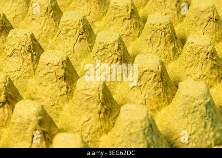Empty Recycled Molded Pulp Egg Carton Texture Pattern Background Stock Photo