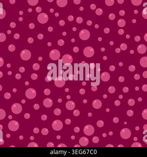 Seamless pattern bubble orange red color Stock Vector