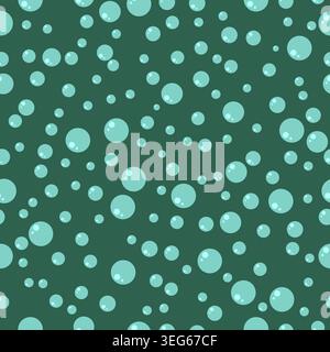 Water air bubble seamless pattern Stock Vector