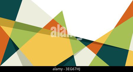 high mountain geometric abstract background vector. mountain art poster design Stock Vector