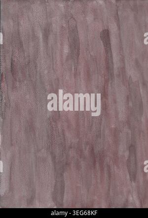High-resolution scan of a real A4 sheet hand-painted with watercolor. Soft pigment transitions, visible brush strokes and authentic paper texture make Stock Photo