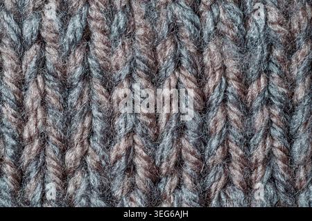 Detailed texture of a woven textile showing the intricate pattern of interlaced fibers, perfect for backgrounds and design elements Stock Photo