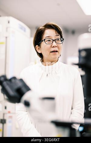 Dr Masayo Takahashi ophthalmologist and Vision Care president Stock Photo