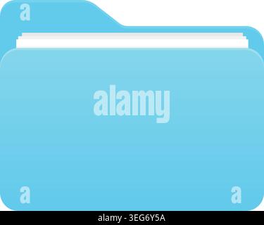 Folder with Documents Vector Icon Illustration Stock Vector