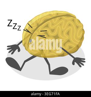 3D Isometric Flat Illustration of Smart Healthy Human Brain, Psychological Mind Control. Item 4 Stock Photo