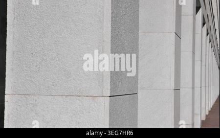WHITE CONCRETE PILLAR TEXTURE BACKGROUND Stock Photo