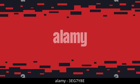Abstract red and black horizontal background with flat and simple design. Blank red and black backdrop ideal for business, and Black Friday. Stock Vector