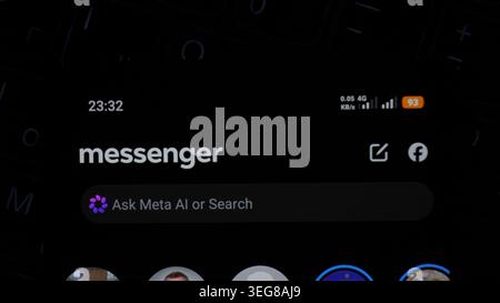 Baku, Azerbaijan. May 18, 2026: Messenger app from Meta. Stock Photo