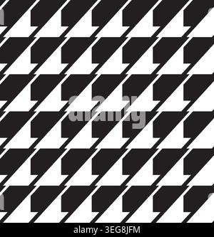 Modern Black and White Geometric Triangle Pattern Abstract Seamless Background - Vector Design Stock Vector