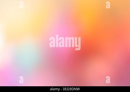 Vibrant abstract background with soft pink orange yellow and mint gradient for dreamy pastel backdrop Stock Photo