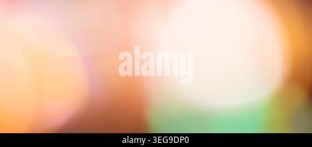 Soft pastel bokeh abstract background with pink peach and mint green light blur Stock Photo