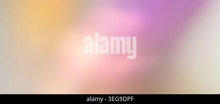 Soft pastel gradient background with pink purple and yellow tones for web design and wallpaper Stock Photo