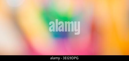 Vibrant multicolor abstract blurred background with rainbow gradient spectrum Stock Photo