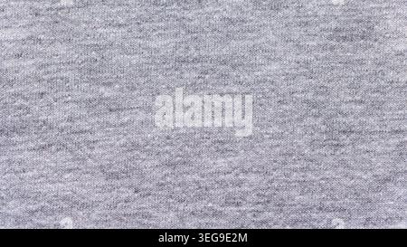 Heather gray knitted cotton jersey fabric texture for a soft clothing background Stock Photo