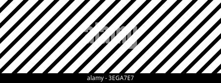 Black diagonal stripe pattern on white background. Abstract monochrome line texture with thin parallel strokes for wallpaper, textile, wrapping paper, modern design, backdrop and geometric decoration. Stock Vector