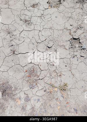 Top Down View of Dry and Parched Farm Land Texture Stock Photo