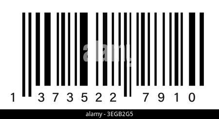 Fake EAN Bar Code Stock Vector