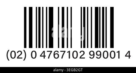 Fake GS1 Databar Code Stock Vector