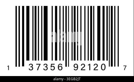 Fake UPC Bar Code Stock Vector