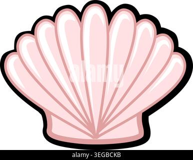 Seashell - pastel Stock Vector