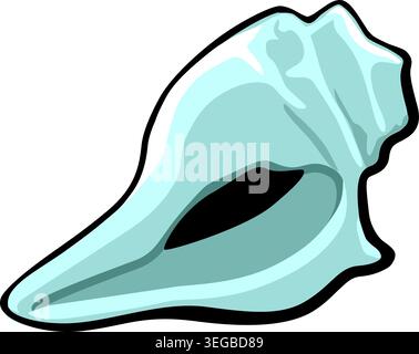 Conch Shell - pastel Stock Vector