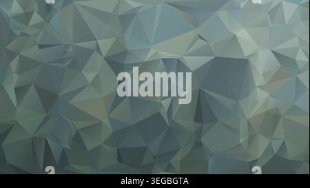 Grey green abstract low poly geometric background Stock Photo