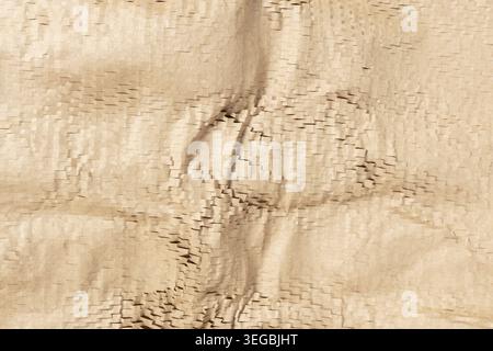 Shredded cardboard packaging abstract background texture. Full frame Stock Photo