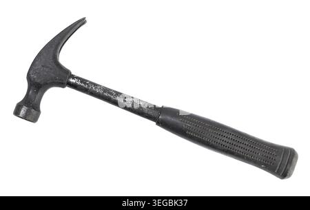 Grunge claw hammer isolated on white background Stock Photo