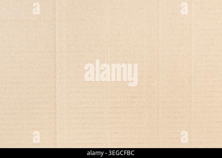 Creased Cardboard background texture. Full frame Stock Photo