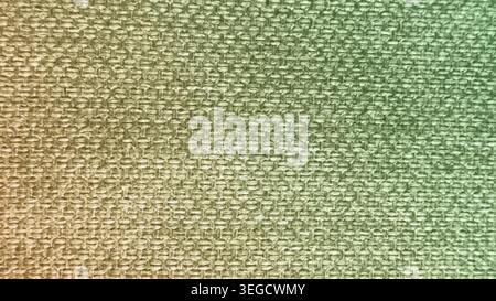 Green Interior Upholstery Fabric Texture Background with Woven Linen Pattern Close Up, for Sustainable Fashion, Eco Textiles, Upholstery Materials, Na Stock Photo