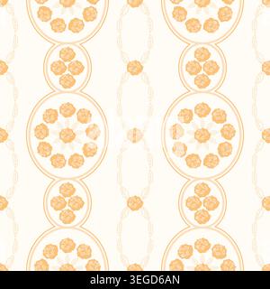 Floral seamless pattern with roses in bloom, vintage romantic wallpaper, antique delicate background Stock Vector