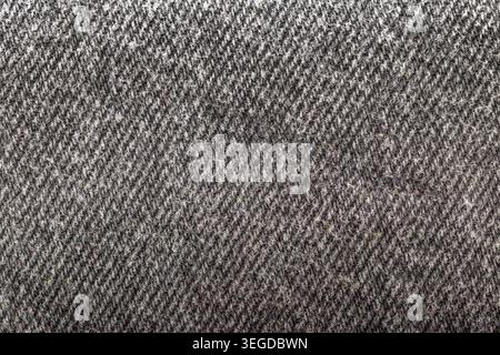 Black Jeans Denim Macro Texture Background Stock Photo